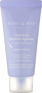 Гелевая ночная маска для лица - Mary & May Calendula Peptide Ageless Sleeping Mask, 30 г