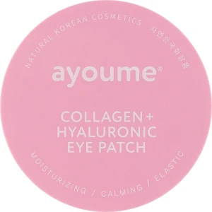 Патчи под глаза с коллагеном и гиалуроновой кислотой - Ayoume Collagen + Hyaluronic Eye Patch, 60 шт