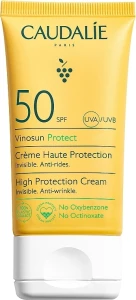 Сонцезахисний крем СПФ 50 - Caudalie Vinosun High Protection Cream SPF50, 50 мл