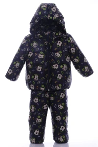 BABYKROHA Комбінезон для хлопчика на холлофайбері Babykroha з принтом Міккі Малюк темно-синій, 80
