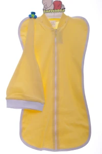BABYKROHA Евро-пеленка с шапкой интерлок Babykroha желтый, 56