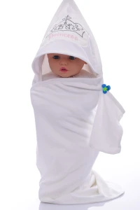 Puken Baby Полотенце махра с рукавичкой Принцесса 80*75 см, 0м+