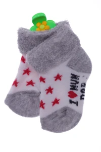Baby Socks Носки на махре с отворотом Звёздочки, 56