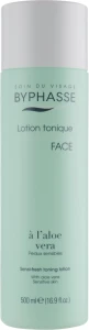 Лосьйон-тонік з алое віра для чутливої ​​шкіри обличчя - Byphasse Sensi-fresh Toning Lotion, 500 мл