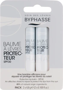 Захисний бальзам для губ - Byphasse Protection Lip Balm SPF30, 4.8 г, 2 шт