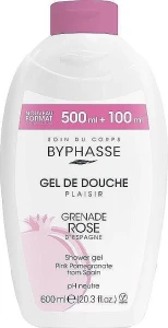 Гель для душа "Розовый гранат" - Byphasse Plaisir Shower Gel Pink Pomegranate, 600 мл