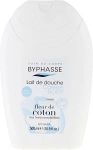 Крем для душу "Квітка бавовни" - Byphasse Caresse Shower Cream, 500 мл