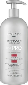 Шампунь для захисту фарбованого волосся - Byphasse Hair Pro Shampoo Color Protect, 750 мл