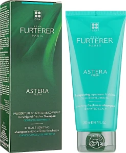 Успокаивающий и освежающий шампунь - Rene Furterer Astera Fresh Soothing Freshness Shampoo, 200 мл