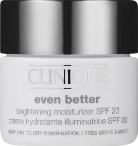 Зволожуючий крем для обличчя - Clinique Even Better Brightening Moisturizer SPF 20, 50 мл