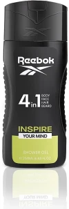 Гель для душу 4в1 - Reebok Inspire Your Mind Hair & Body Shower Gel, 250 мл