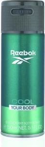 Дезодорант для тіла - Reebok Cool Your Body Deodorant Body Spray For Men, 150 мл