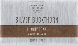Мило для рук та тіла - Scottish Fine Soaps Silver Buckthorn Luxury Soap Bar, 220 г