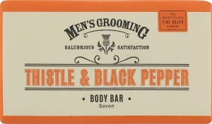 Мыло для тела - Scottish Fine Soaps Men's Thistle & Black Pepper Body Bar, 220 г