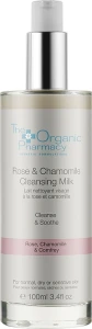 Очищуюче молочко для чутливої шкіри обличчя - The Organic Pharmacy Rose & Chamomile Cleansing Milk, 100 мл