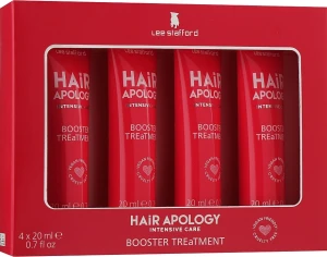 Интенсивное лечение для поврежденных волос - Lee Stafford Hair Apology Booster Treatment, 4 шт