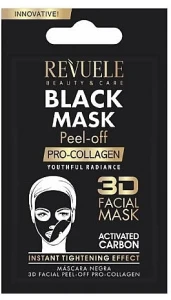 Revuele Чорна маска для обличчя "Проколаген" Black Mask Peel Off Pro-Collagen (пробник)