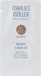 Marlies Moller Крем-олія для волосся з кератином "Гладкість і блиск" Keratin Cream Oil Sleek And Shine (міні)