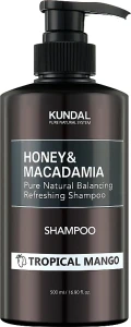 Шампунь для волос "Тропическое манго" - Kundal Honey & Macadamia Shampoo Tropical Mango, 500 мл