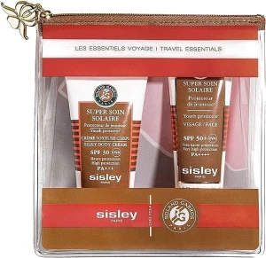 Sisley Набір сонцезахисний для обличчя й тіла Travel Essentials (sun/cr/40ml + sun/b/cr/50ml + bag)