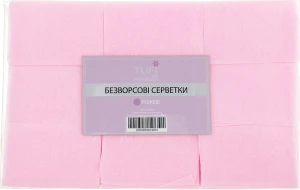 Tufi profi Безворсовые салфетки 4х6см, 540 шт, розовые Premium