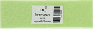 Tufi profi Безворсові серветки щільні, 4х6 см, 70 шт., салатові Premium