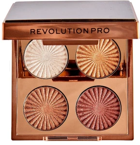 Revolution Pro Goddess Glow Eye Quad Eyeshadow Palette Палетка тіней для повік