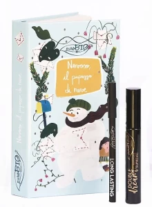 PuroBio Cosmetics Christmas Box The Snowman (mascara/11ml + eye/pencil/1.3g) Набор "Снеговик"