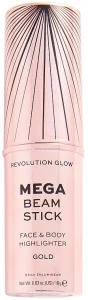 Makeup Revolution Glow Mega Beam Stick Highlighter Хайлайтер для обличчя й тіла