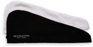 Revolution Haircare Обгортання для волосся, біле й чорне Microfibre Hair Wrap Black & White