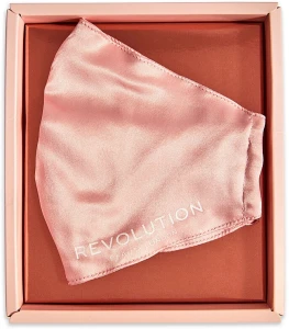 Makeup Revolution Шелковая защитная маска для лица, розовая Re-useable Fashion Silk Face Coverings Pink