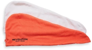 Revolution Haircare Обгортання для волосся, біле й коралове Microfibre Hair Wrap White & Coral