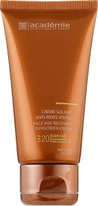 Academie Сонцезахисний регенеруючий крем SPF 20+ Bronzecran Face Age Recovery Cream Sunscreen
