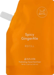 HAAN Антисептик для рук "Пряный имбирный эль" Hydrating Hand Sanitizer Spicy Ginger Ale (сменный блок)