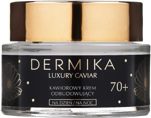 Dermika Відновлювальний денний і нічний крем для обличчя Luxury Caviar 70+