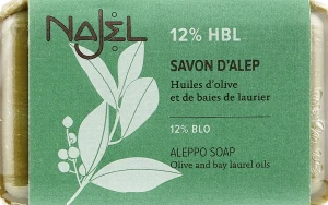 Najel Мыло алеппское 12% масла лавра Savon d’Alep Aleppo Soap By Laurel Oils 12%