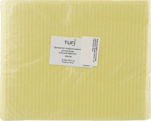 Tufi profi Паперові серветки для манікюру, вологостійкі, 40х32см, жовті Tuffi Proffi Premium