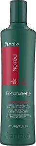 Антикрасный шампунь для волос - Fanola No Red Shampoo, 350 мл