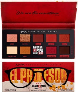 NYX Professional Makeup La Casa De Papel Палетка теней и пигментов для век и лица