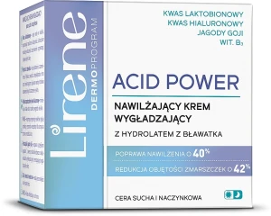 Lirene Увлажняющий разглаживающий крем для лица с лактобионовой кислотой Acid Power