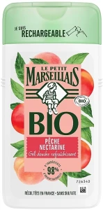 Le Petit Marseillais Гель для душу "Білий персик і нектарин", біо