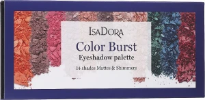 IsaDora Color Burst Eyeshadow Palette Палетка тіней для повік