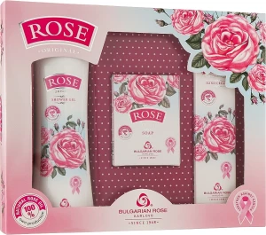 Bulgarian Rose Подарочный набор для женщин "Rose" "Rose" (h/cr/50ml + s/gel200ml + soap/100g)