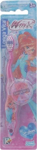 Longa Vita Зубная щетка "Winx" с колпачком, розовая