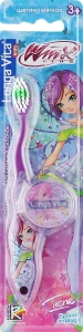 Longa Vita Зубна щітка "Winx" з ковпачком, фіолетова