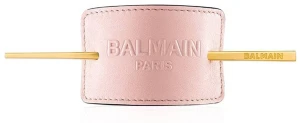 Balmain Paris Hair Couture Заколка для волос Pastel Pink Embossed Hair Barrette SS20
