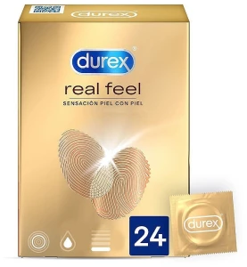 Durex Презервативи "Природні відчуття", 24 шт. Real Feel Condoms