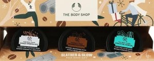 The Body Shop Набор Slather & Glow Face Mask Gift (mask/3x15ml + acc/1pcs)