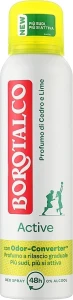 Borotalco Антиперспирант-спрей с запахом кедра и лайма для тела Active Spray Cu Cidru Si Lamaie