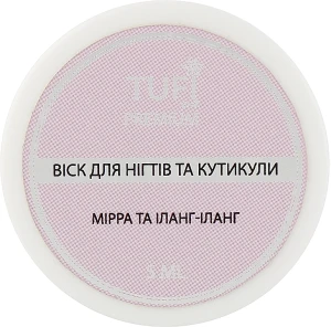 Tufi profi Віск для нігтів і кутикули "Мирра й іланг-іланг" Premium